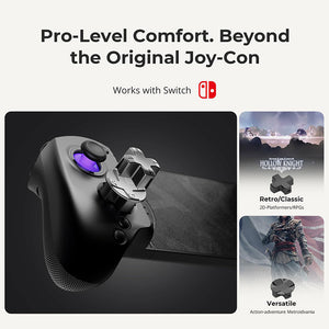 abxylute S8 Wireless Mobile Game Controller Hall Effect Joysticks for iPhone Android