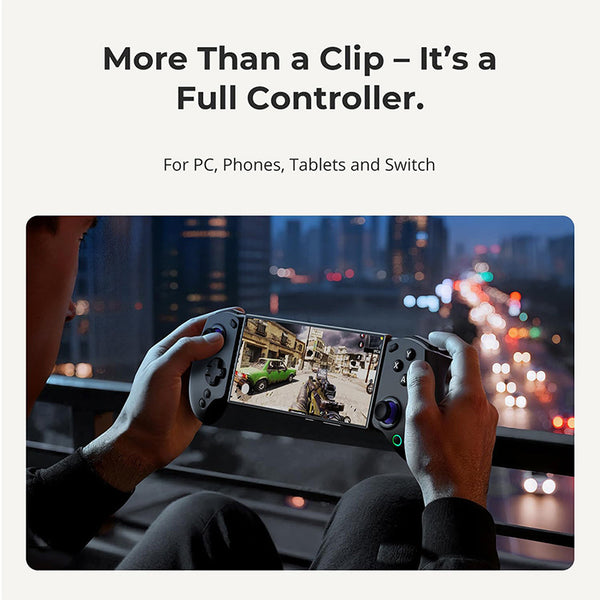 abxylute S8 Wireless Mobile Game Controller Hall Effect Joysticks for iPhone Android