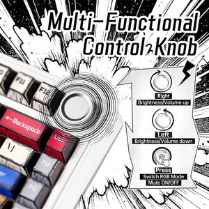 AULA F75 Wireless Creamy Mechanical Keyboard