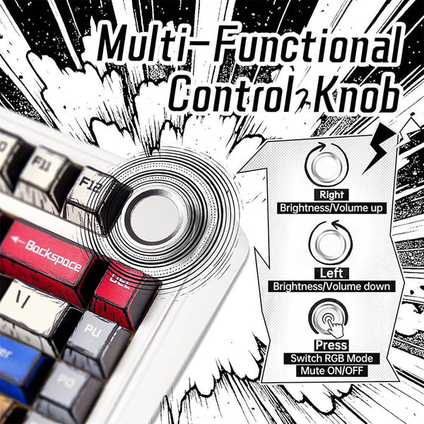 AULA F75 Wireless Creamy Mechanical Keyboard