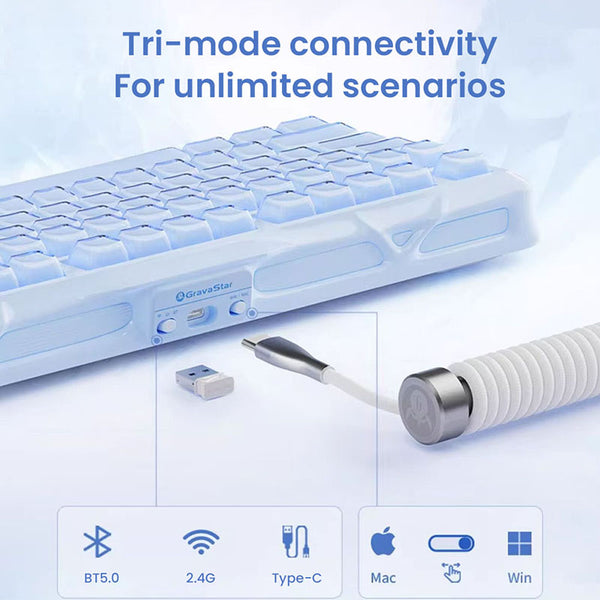 GravaStar Mercury K1 Wireless Mechanical Keyboard