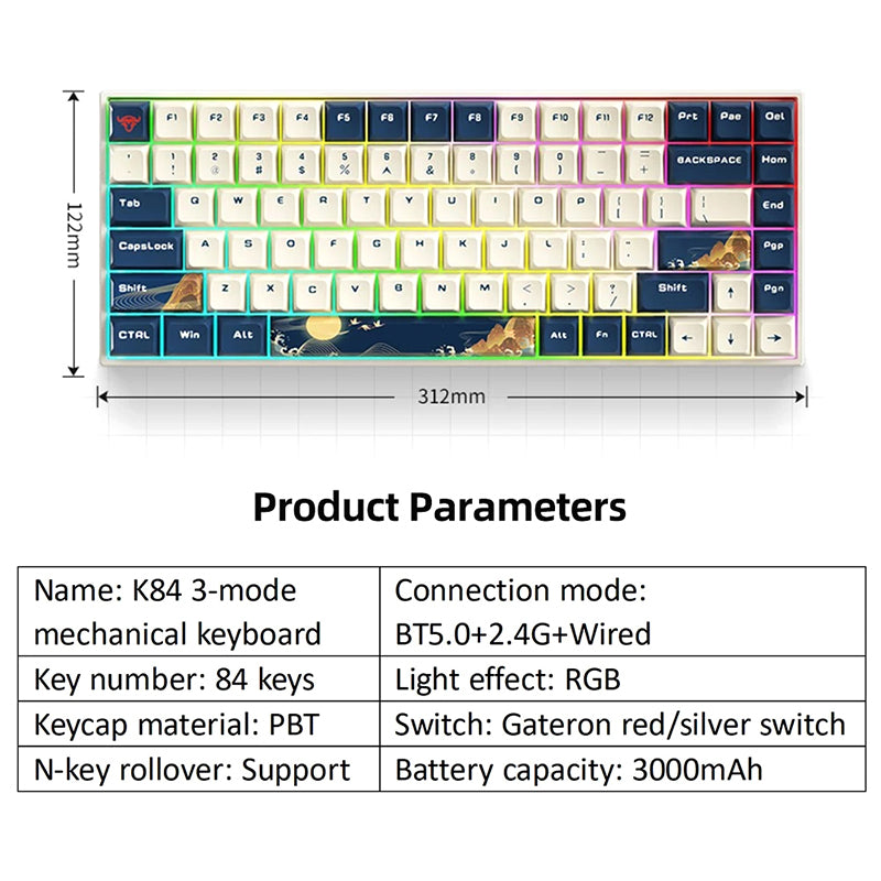 iBlancod_K84_Wireless_Mechanical_Keyboard_17