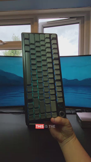 AULA F75 Max Creamy Thocky Mechanical Keyboard Tri-mode with TFT Screen