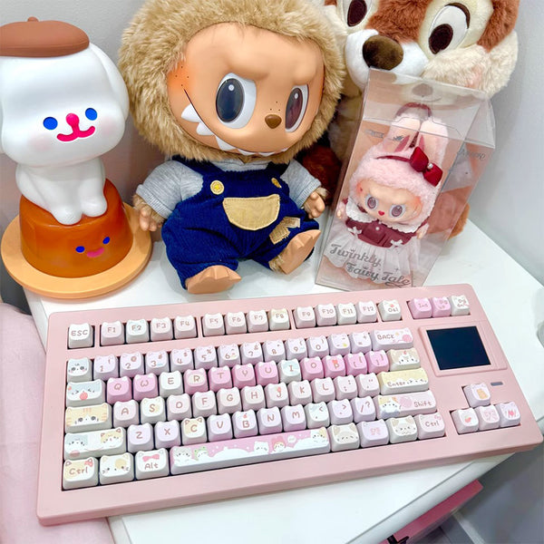 SP-STAR D82 PRO HiFi Wireless Mechanical Keyboard 2.4-inch Customizable IPS Screen