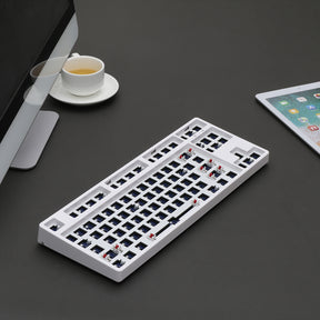 white Womier K66 Mechanical Keyboard