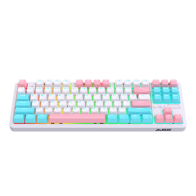 Ajazz Summer & Sunrise Keycap Set 166 Keys display - whatgeek