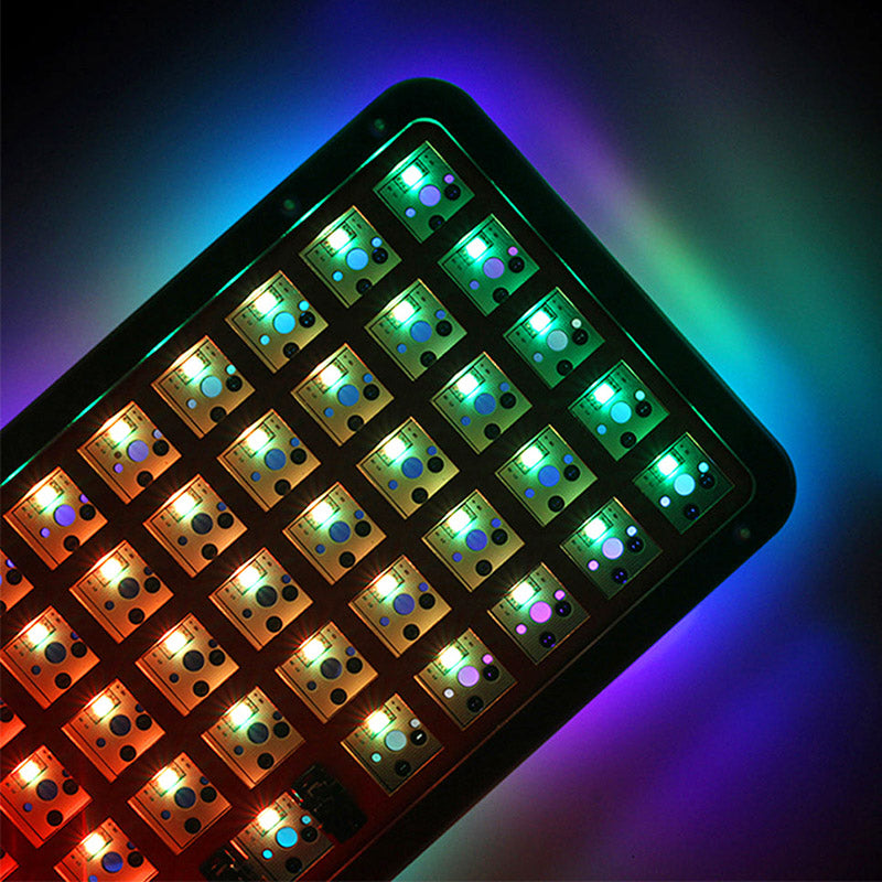 ZIDLI DNA59 keyboard custom kit rgb show