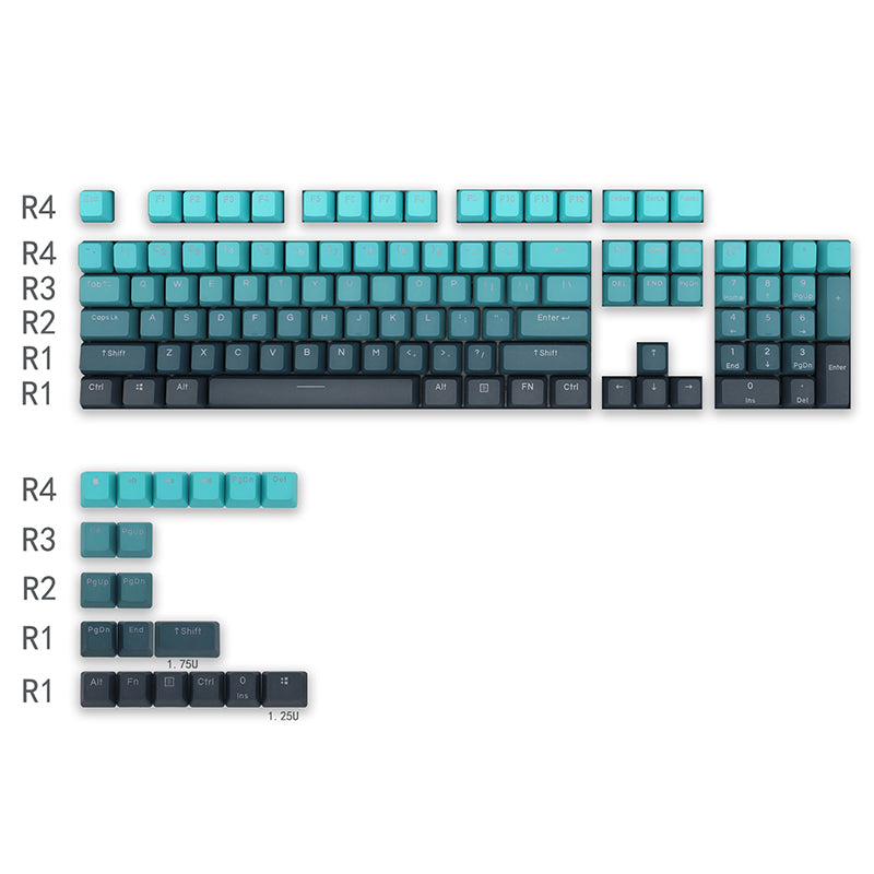 ACGAM Gradient OEM Profile Keycap Set 123 Keys