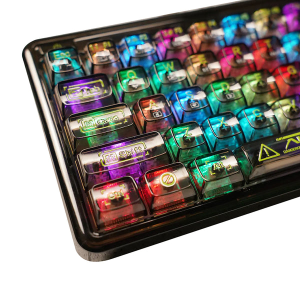 AULA F68 Transparent Gasket 3-Mode RGB Mechanical Keyboard