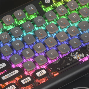 PIIFOX Space ASA Profile Pudding Keycap Set 117 Keys