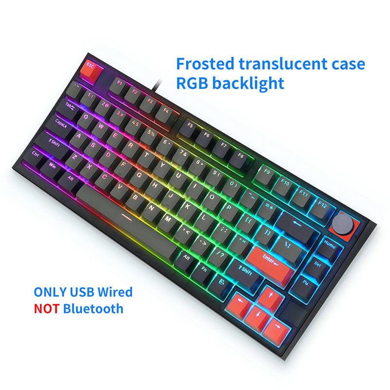 SKYLOONG GK75 RGB Wired Mechanical Keyboard with Optical Switches