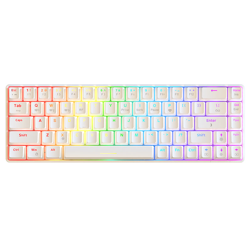 Ajazz K685T 65% Mechanical Keyboard RGB light show