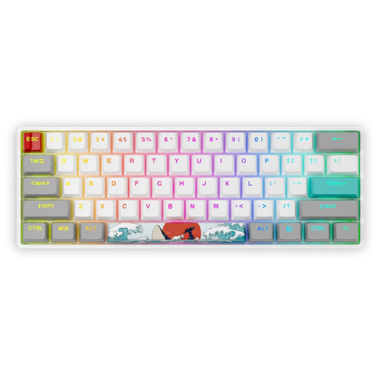 SKYLOONG GK61 White Mechanical Keyboard