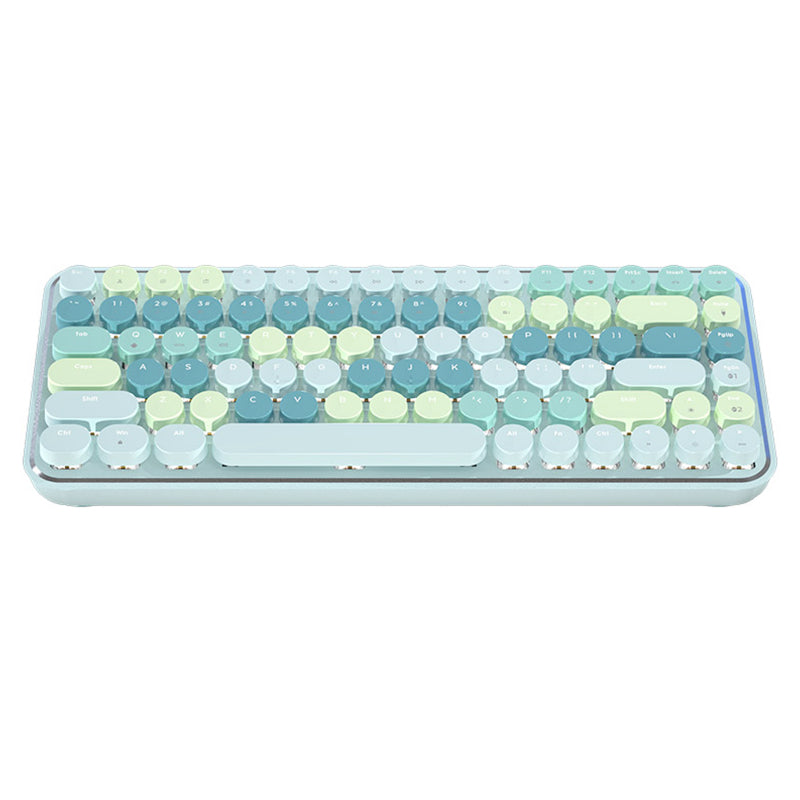 Ajazz K840T Mechanical Keyboard green color show