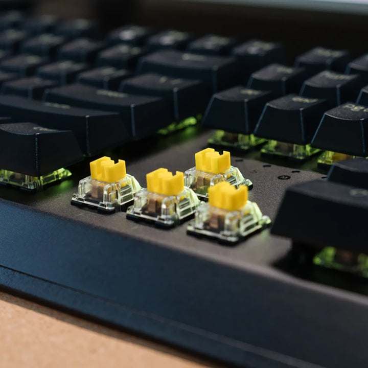 yellow switches - whatgeek keyboard