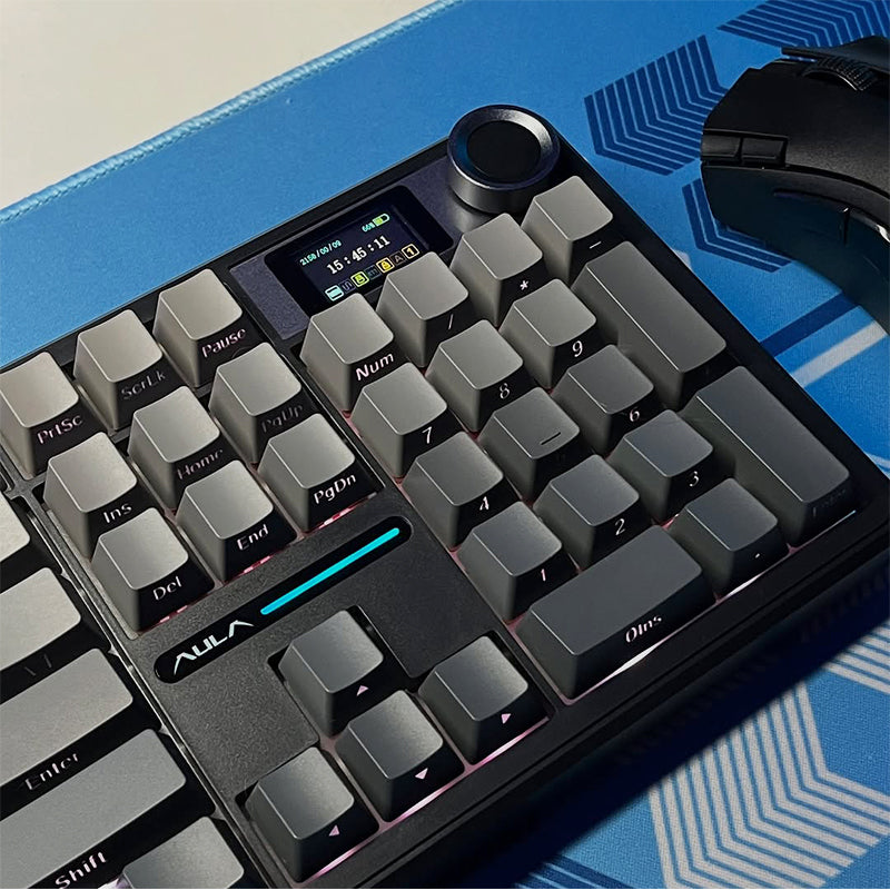 Aula Display AULA F108 Pro Tri-mode LCD Display Mechanical Keyboard - WhatGeek