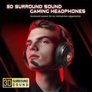 Redragon H389 3D Surround Sound Infinity-Mirror RGB Wired Gaming Headset