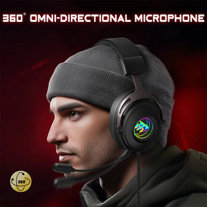 Redragon H389 3D Surround Sound Infinity-Mirror RGB Wired Gaming Headset