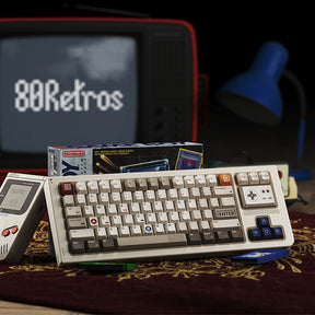 80Retros GAME 1989 GB All in Cherry Profile PBT Tastenkappen-Set 184 Tasten