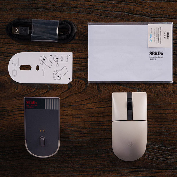 8BitDo Retro R8 Gaming Mouse N Edition with Charging Dock