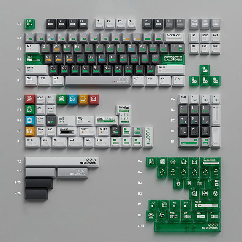 ACGAM FRONTIER Chemistry 001 PBT Cherry Keycaps - WhatGeek