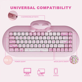 ACGAM C68 Kawaii Cat Hi-Fi Mechanische Tastatur