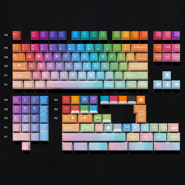 ACGAM Childhood Fantasy Keycap Set Cherry Profile 145 Keys