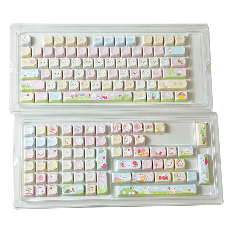 ACGAM Cream Strawberry SOA Profile Keycaps Set