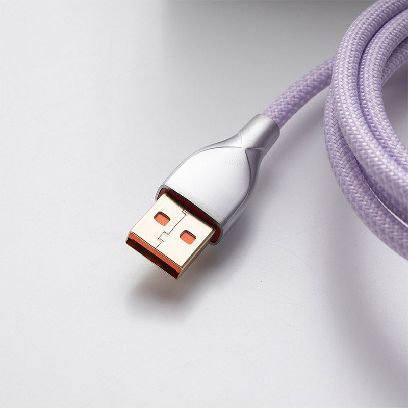 ACGAM Custom Coiled Aviator Cable USB-C Light Purple - Thumbnail 3