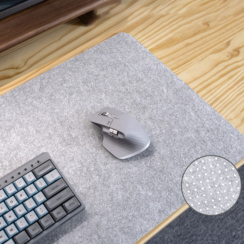 Tappetino Mouse Grande Grigio - Qualit&agrave; Tessuto Schiuma 5mm Antiscivolo - Offerta 2x1!