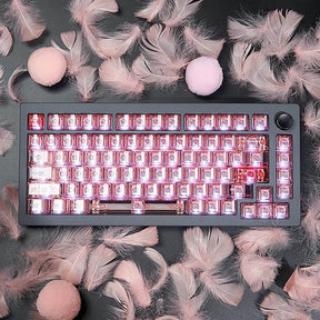 ACGAM Jade Cherry Profile Transparent Keycaps Set