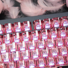 ACGAM Jade Cherry Profile Transparent Keycaps Set