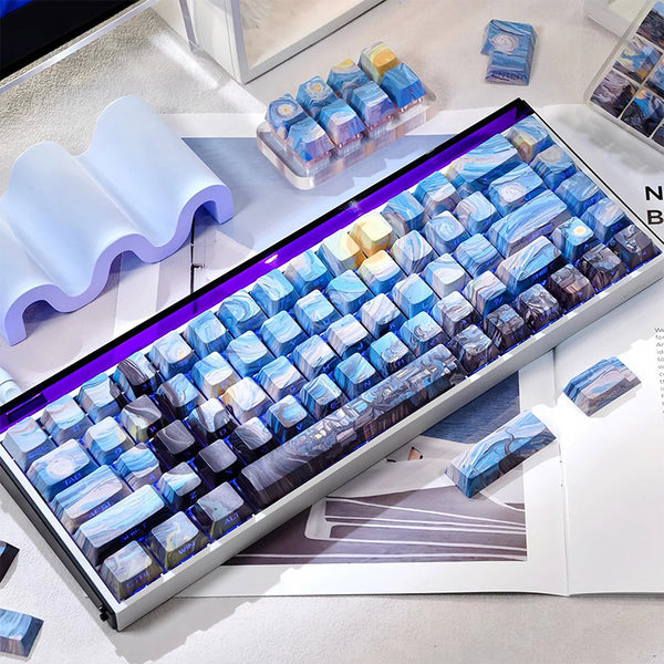 ACGAM x Maorbeng Starry Night Series Keycap Set Cherry Profile Side Print