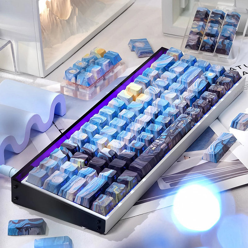 ACGAM x Maorbeng Starry Night Series Keycap Set Cherry Profile Side Print