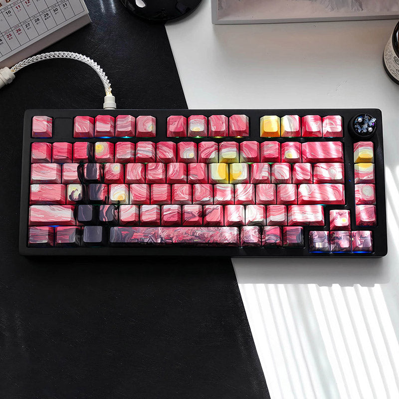 ACGAM x Maorbeng Starry Night Series Keycap Set Cherry Profile Side Print