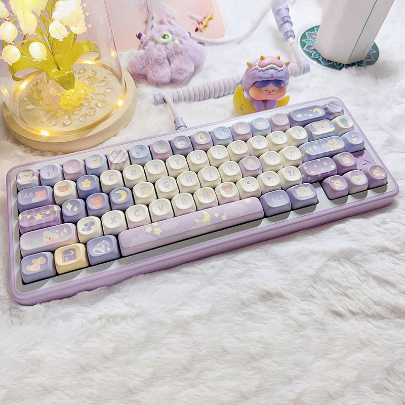ACGAM Nice Dream PBT Tastenkappen-Set MOA Profil 140 Tasten