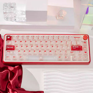 ACGAM PC Frosted Transparent Keycap Set Cherry Profile 154 Keys