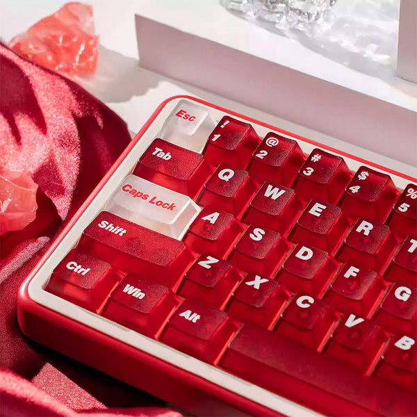ACGAM PC Frosted Transparent Keycap Set Cherry Profile 154 Keys
