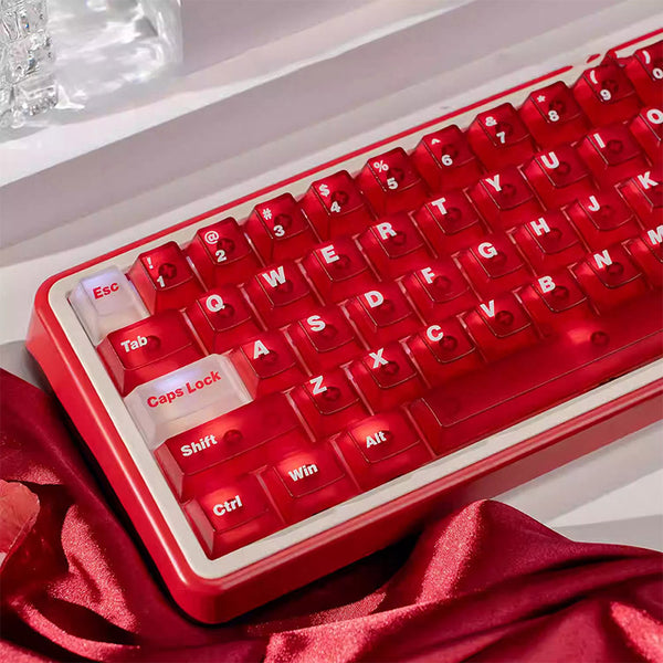 ACGAM PC Frosted Transparent Keycap Set Cherry Profile 154 Keys