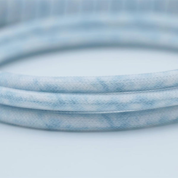 ACGAM Rain Blue Custom Coiled Aviator Cable USB-C