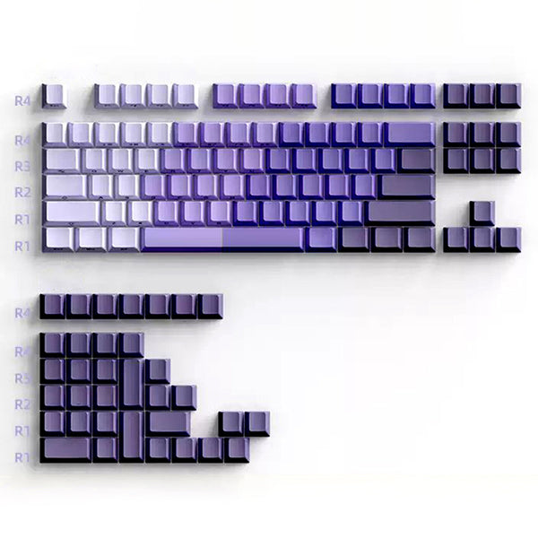 ACGAM Side Print Gradient Keycap Set Cherry Profile 121 keys Multiple Colors