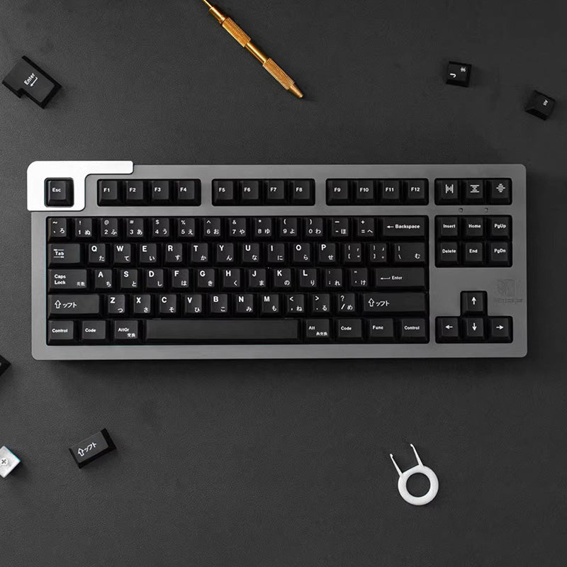 ACGAM Simple Black Keycap Set Cherry Profile 129 keys