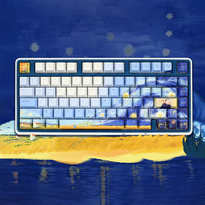 Varmilo Van Gogh Kirschprofil-Tastenkappen-Set, 130 Tasten