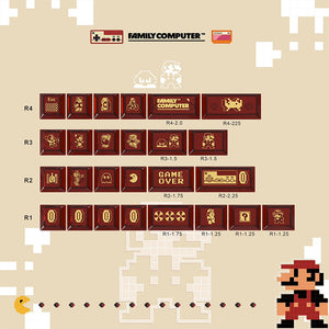 ACGAM x Maorbeng Famicom Keycap Set Cherry Profile 167 Keys