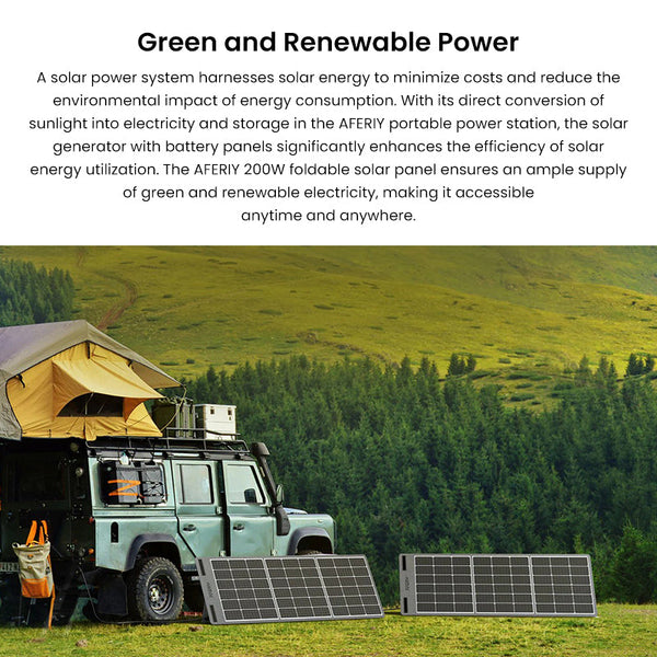 AFERIY ‎AF-S200A1 200W Portable Solar Panel Foldable