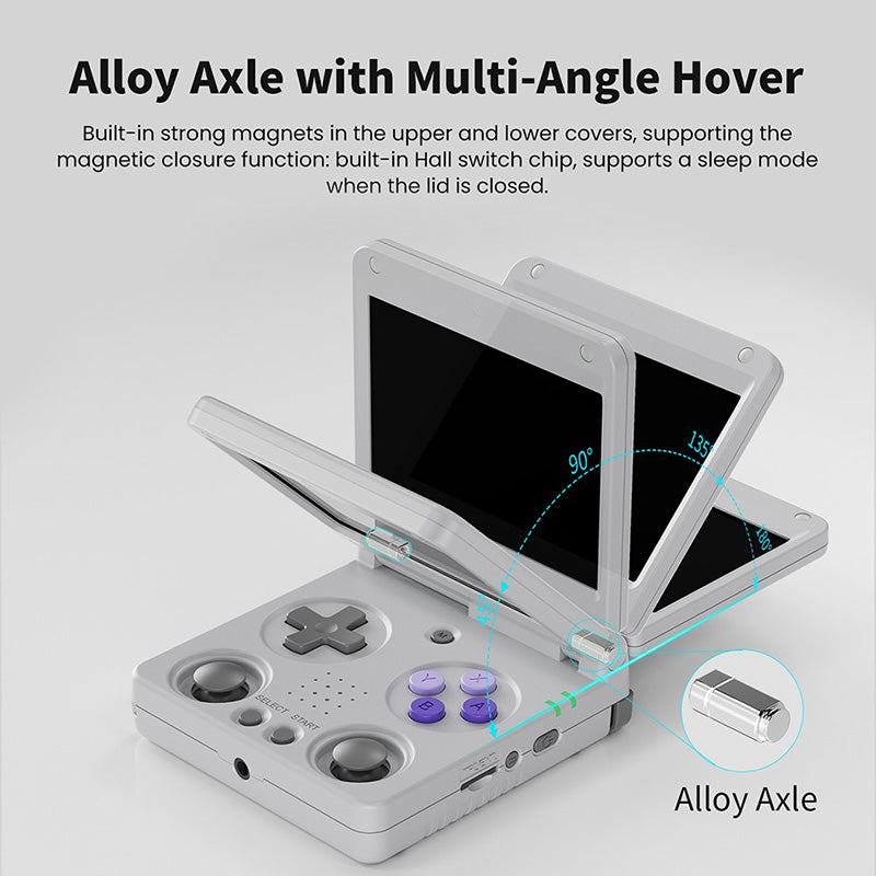 ANBERNIC RG34XXSP Flip Game Console with 3.4