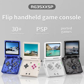 ANBERNIC RG35XXSP Flip Protable Handheld Game Console - WhatGeek