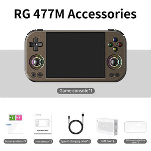 ANBERNIC RG 477M AI Handheld Game Console with Metal Build Supports PS2 and Wii