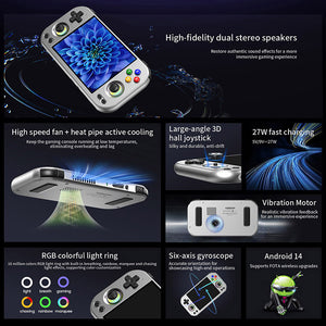 ANBERNIC RG 477M AI Handheld Game Console with Metal Build Supports PS2 and Wii