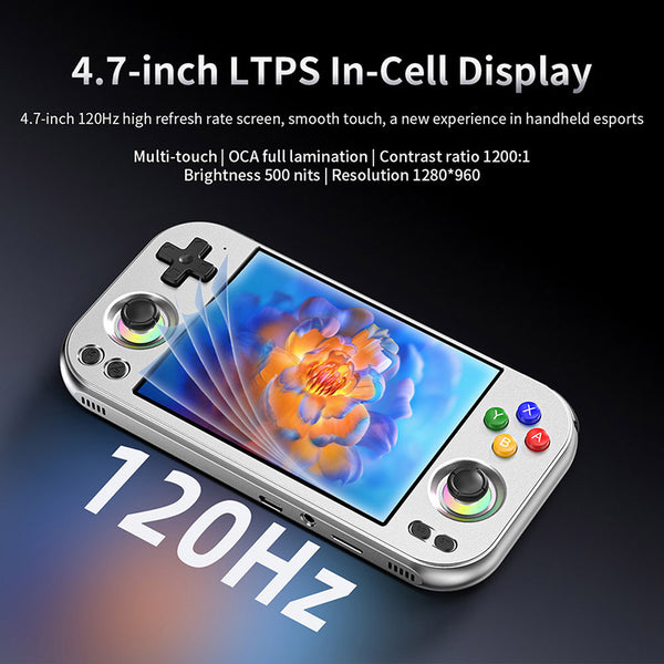 ANBERNIC RG 477M AI Handheld Game Console with Metal Build Supports PS2 and Wii